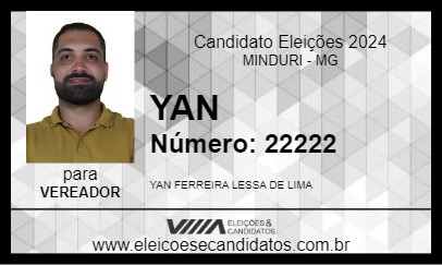 Candidato YAN 2024 - MINDURI - Eleições