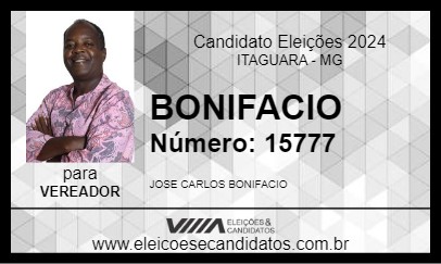 Candidato BONIFACIO 2024 - ITAGUARA - Eleições