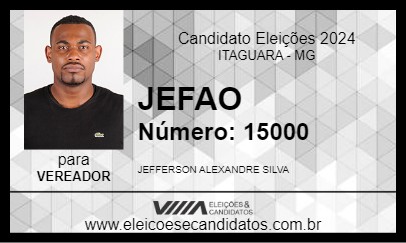 Candidato JEFAO 2024 - ITAGUARA - Eleições