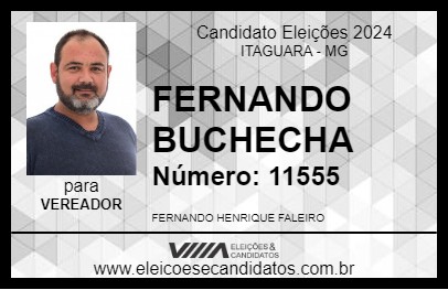 Candidato FERNANDO BUCHECHA 2024 - ITAGUARA - Eleições