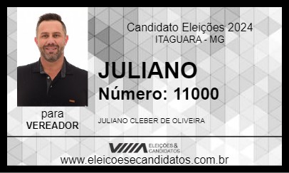 Candidato JULIANO 2024 - ITAGUARA - Eleições