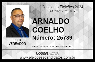 Candidato ARNALDO COELHO 2024 - CONTAGEM - Eleições