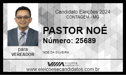 Candidato PASTOR NOÉ 2024 - CONTAGEM - Eleições