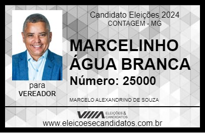 Candidato MARCELINHO ÁGUA BRANCA 2024 - CONTAGEM - Eleições