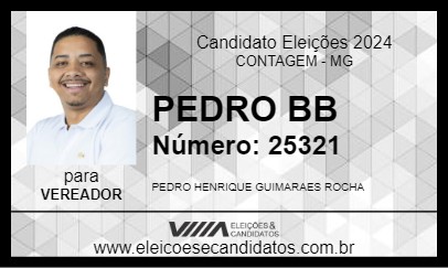 Candidato PEDRO BEBÊ 2024 - CONTAGEM - Eleições