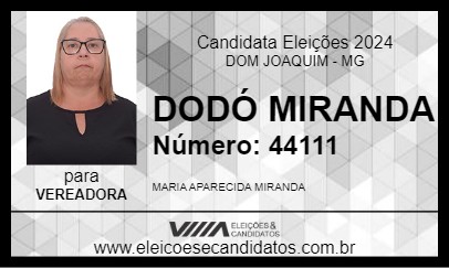 Candidato DODÓ MIRANDA 2024 - DOM JOAQUIM - Eleições