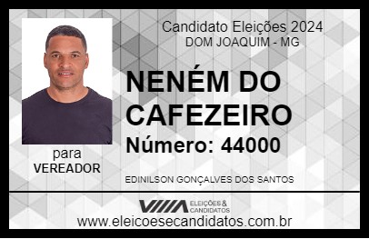 Candidato NENÉM DO CAFEZEIRO 2024 - DOM JOAQUIM - Eleições