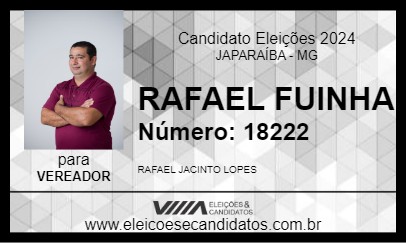 Candidato RAFAEL FUINHA 2024 - JAPARAÍBA - Eleições