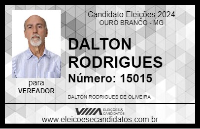 Candidato DALTON RODRIGUES 2024 - OURO BRANCO - Eleições