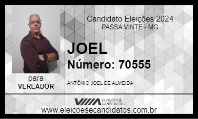 Candidato JOEL 2024 - PASSA VINTE - Eleições