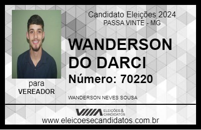 Candidato WANDERSON DO DARCI 2024 - PASSA VINTE - Eleições