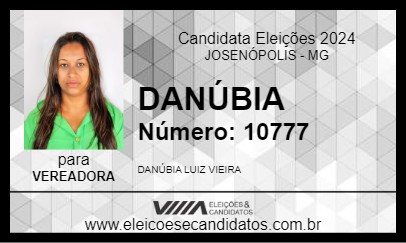 Candidato DANÚBIA 2024 - JOSENÓPOLIS - Eleições