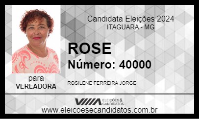 Candidato ROSE 2024 - ITAGUARA - Eleições