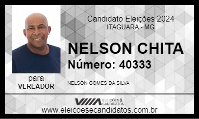 Candidato NELSON CHITA 2024 - ITAGUARA - Eleições