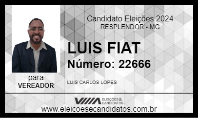 Candidato LUIS FIAT 2024 - RESPLENDOR - Eleições