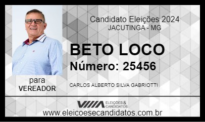 Candidato BETO LOCO 2024 - JACUTINGA - Eleições