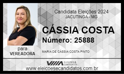 Candidato CÁSSIA COSTA 2024 - JACUTINGA - Eleições