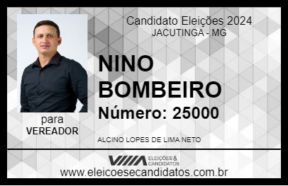 Candidato NINO BOMBEIRO 2024 - JACUTINGA - Eleições