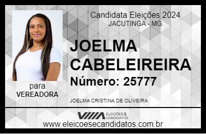 Candidato JOELMA CABELEIREIRA 2024 - JACUTINGA - Eleições