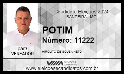 Candidato POTIM 2024 - BANDEIRA - Eleições