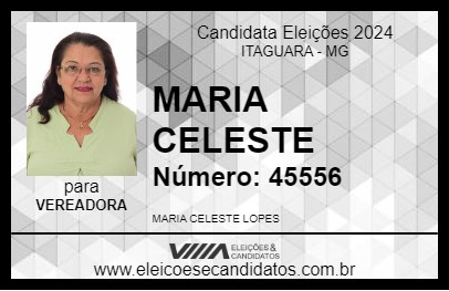 Candidato MARIA CELESTE 2024 - ITAGUARA - Eleições