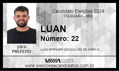 Candidato LUAN 2024 - ITAGUARA - Eleições