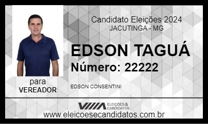 Candidato EDSON TAGUÁ 2024 - JACUTINGA - Eleições