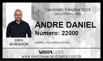 Candidato ANDRE DANIEL 2024 - JACUTINGA - Eleições