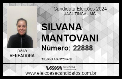 Candidato SILVANA MANTOVANI 2024 - JACUTINGA - Eleições