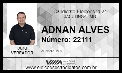 Candidato ADNAN ALVES 2024 - JACUTINGA - Eleições