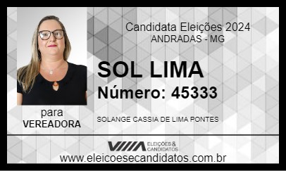 Candidato SOL LIMA 2024 - ANDRADAS - Eleições