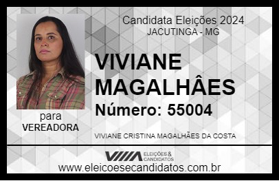 Candidato VIVIANE MAGALHÂES 2024 - JACUTINGA - Eleições