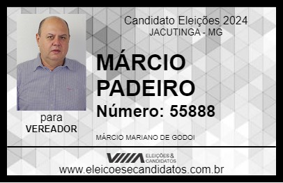 Candidato MÁRCIO PADEIRO 2024 - JACUTINGA - Eleições