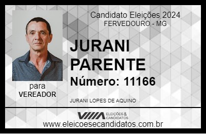 Candidato JURANI PARENTE 2024 - FERVEDOURO - Eleições