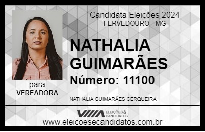 Candidato NATHALIA GUIMARÃES 2024 - FERVEDOURO - Eleições