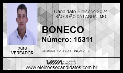 Candidato BONECO 2024 - SÃO JOÃO DA LAGOA - Eleições