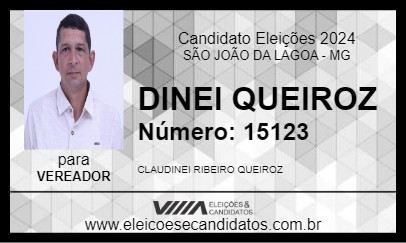 Candidato DINEI QUEIROZ 2024 - SÃO JOÃO DA LAGOA - Eleições