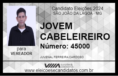 Candidato JOVEM CABELEIREIRO 2024 - SÃO JOÃO DA LAGOA - Eleições