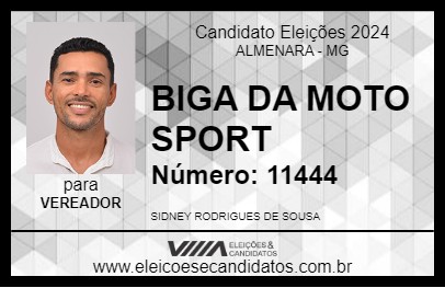 Candidato BIGA DA MOTO SPORT 2024 - ALMENARA - Eleições