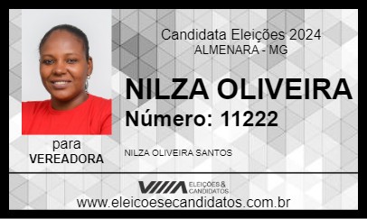 Candidato NILZA OLIVEIRA 2024 - ALMENARA - Eleições