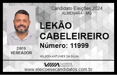 Candidato LEKÃO CABELEIREIRO 2024 - ALMENARA - Eleições