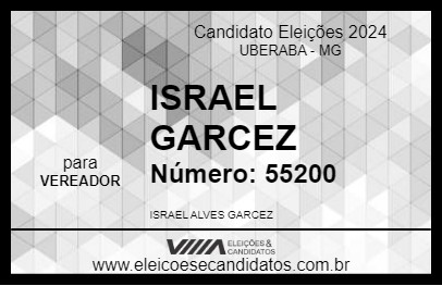 Candidato ISRAEL GARCEZ 2024 - UBERABA - Eleições