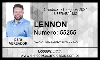 Candidato LENNON 2024 - UBERABA - Eleições