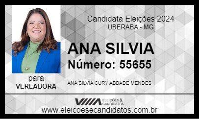 Candidato ANA SILVIA 2024 - UBERABA - Eleições