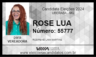 Candidato ROSE LUA 2024 - UBERABA - Eleições