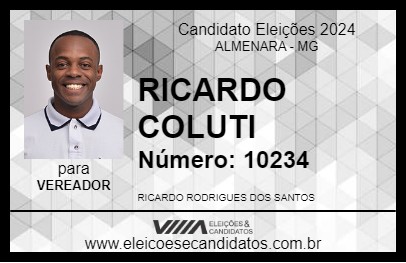 Candidato RICARDO COLUTI 2024 - ALMENARA - Eleições