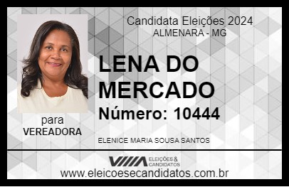 Candidato LENA DO MERCADO 2024 - ALMENARA - Eleições