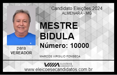 Candidato MESTRE BIDULA 2024 - ALMENARA - Eleições