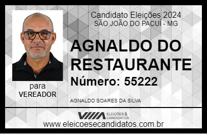 Candidato AGNALDO DO RESTAURANTE 2024 - SÃO JOÃO DO PACUÍ - Eleições