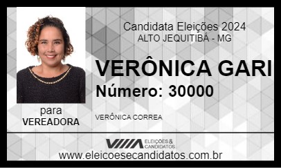 Candidato VERÔNICA GARI 2024 - ALTO JEQUITIBÁ - Eleições